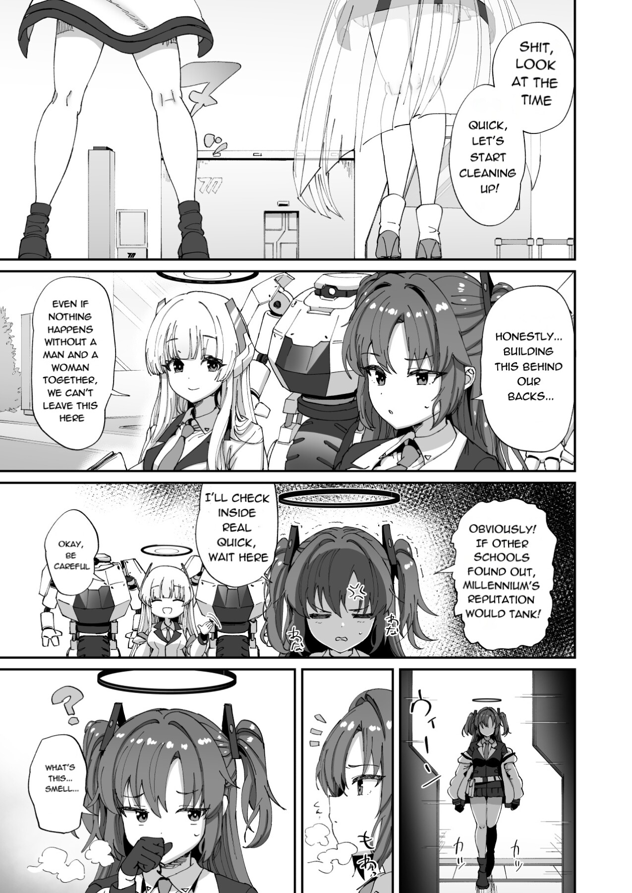 Hentai Manga Comic-A room you can't leave unless you have sex with Asuna and Toki-Read-30